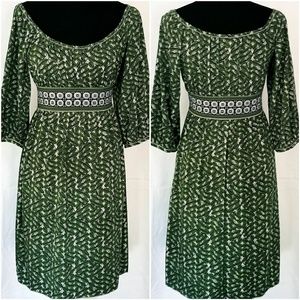 MLLP Max Studio Green Garden Party Dress, Size M